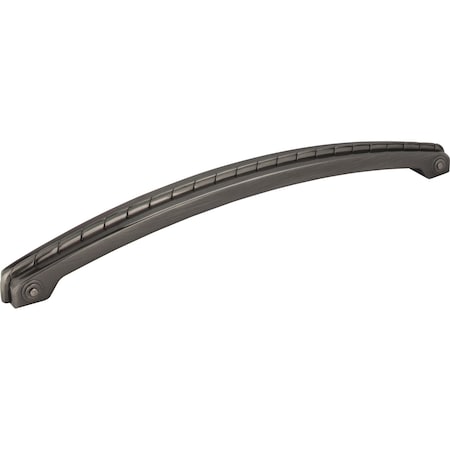 Jeffrey Alexander 12" Center-to-Center Brushed Black Nickel Rope Rhodes Appliance Handle Z260-12BNB